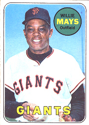 1969 Topps Baseball Cards      190     Willie Mays